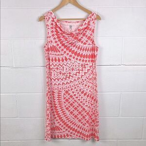 Title Nine women’s coral breezy sleeveless cowl neck summer mini dress